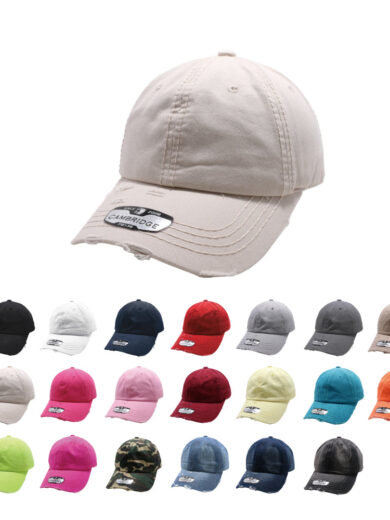 PB136V Distressed Dad Hat
