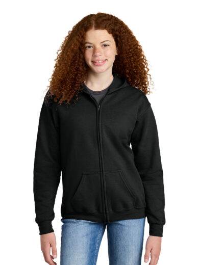 Gildan ®  Youth Heavy Blend ™  Full-Zip Hooded Sweatshirt. 18600B