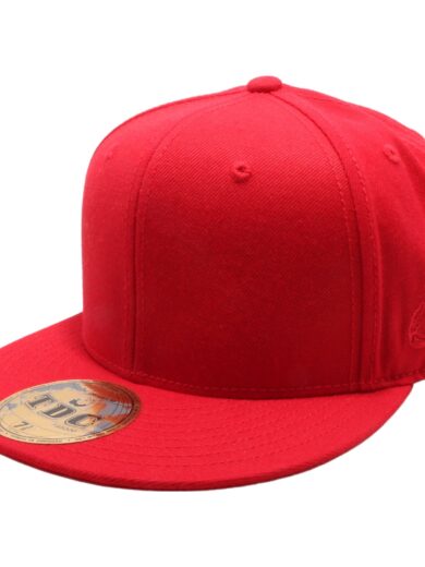 PB5000 TDC PitBull On-Field Wool Blend Flat Fitted Hats [Red]