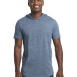 Unisex Mock Twist Short Sleeve Hoody T-Shirt