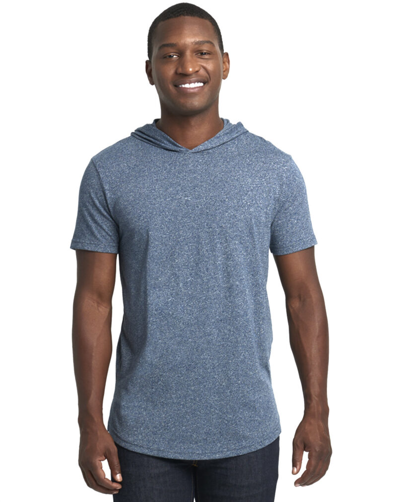 Unisex Mock Twist Short Sleeve Hoody T-Shirt