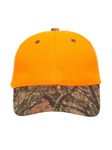 Camo Bill Solid Back Twill Cap