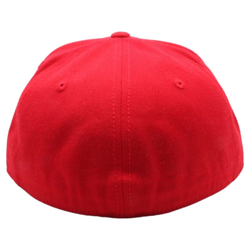 PB5000 TDC PitBull On-Field Wool Blend Flat Fitted Hats [Red]