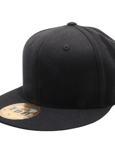 PB5000 TDC PitBull On-Field Wool Blend Flat Fitted Hats [Black]