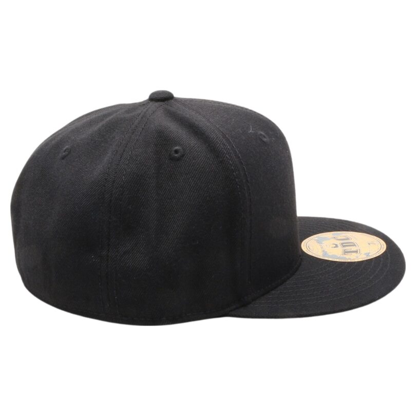 PB5000 TDC PitBull On-Field Wool Blend Flat Fitted Hats [Black]