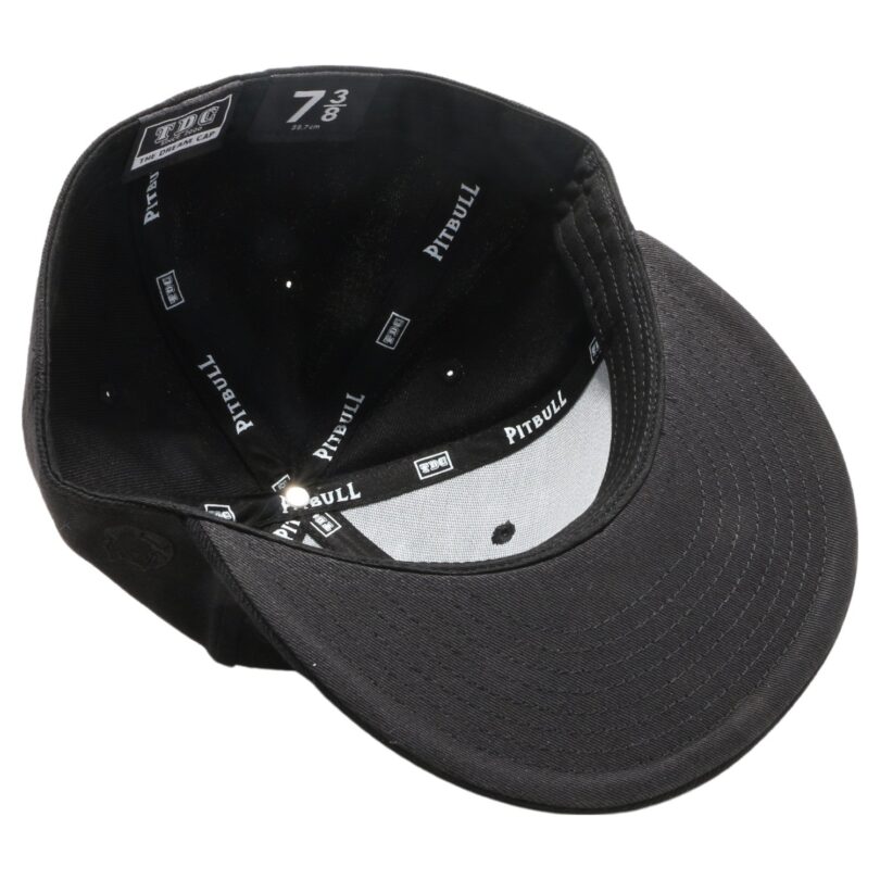 PB5000 TDC PitBull On-Field Wool Blend Flat Fitted Hats [Black]