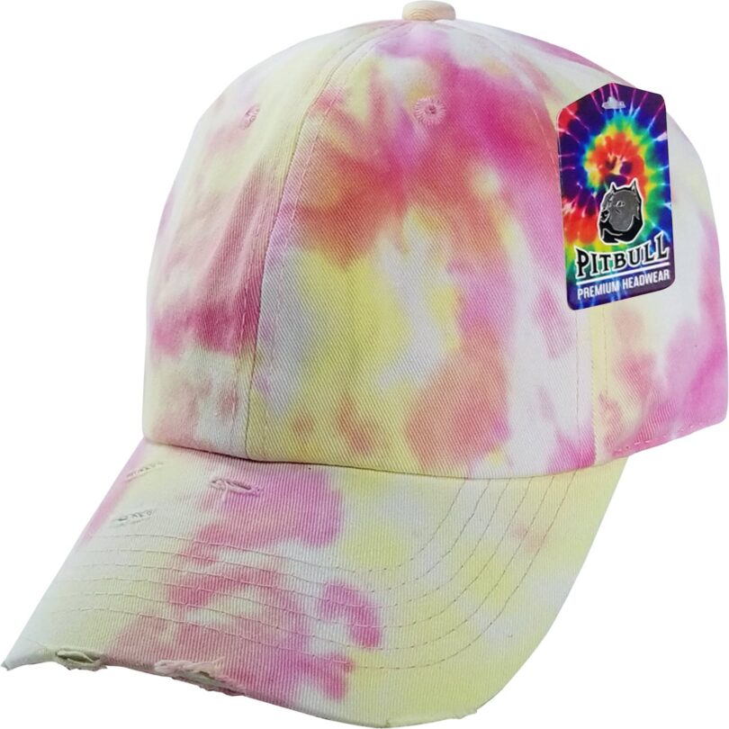 PB255 Tie Dye Vintage Dad Hat - Image 7