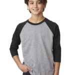 Youth CVC Three-Quarter Sleeve Raglan