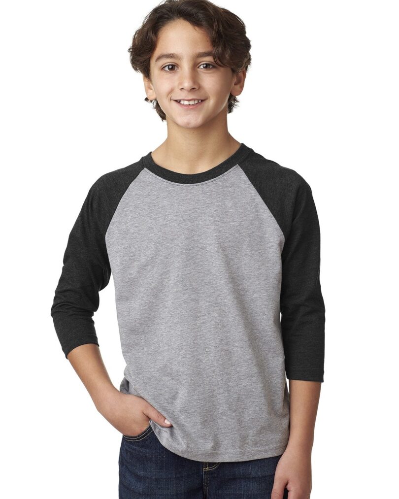 Youth CVC Three-Quarter Sleeve Raglan