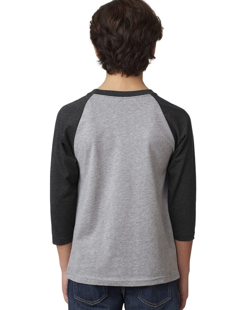 Youth CVC Three-Quarter Sleeve Raglan - Image 2