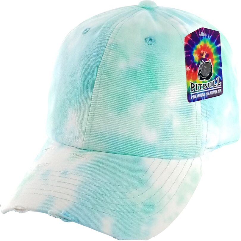 PB255 Tie Dye Vintage Dad Hat - Image 6