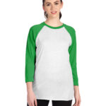 Unisex Triblend Three-Quarter Sleeve Raglan