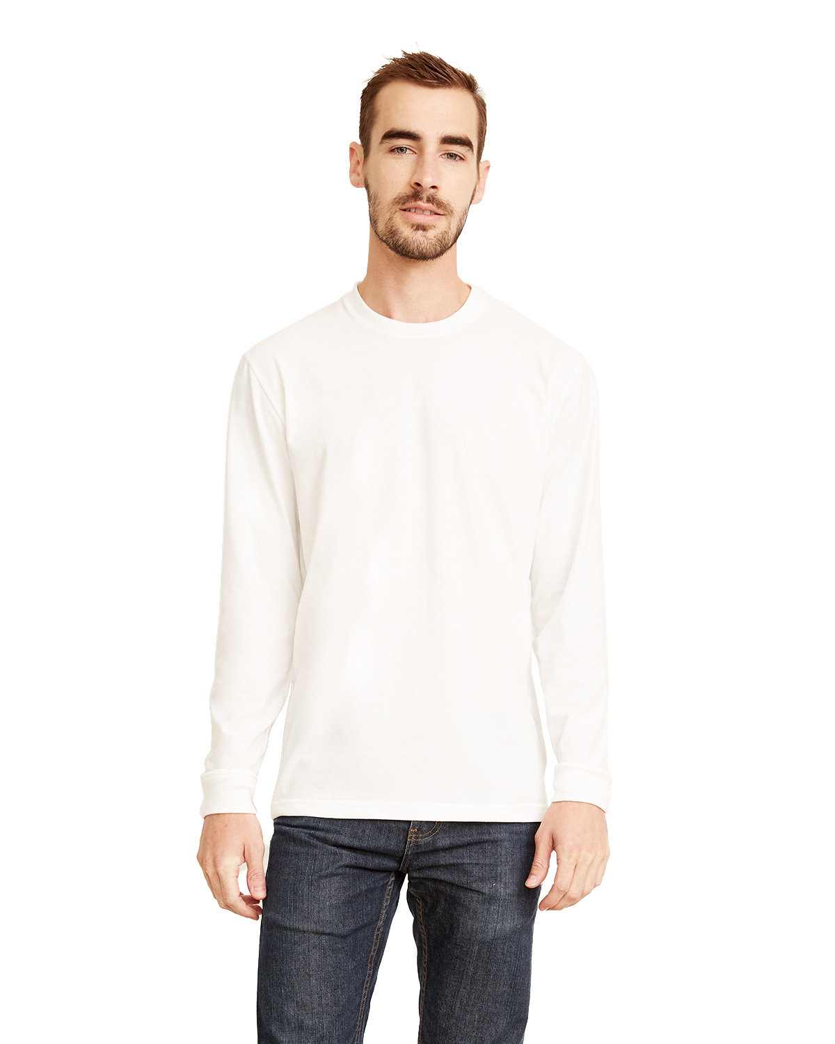 Unisex Sueded Long-Sleeve Crew