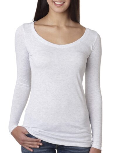 Ladies' Triblend Long-Sleeve Scoop