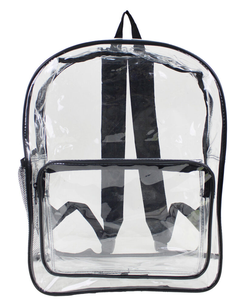 Large 17"" Heavy Duty Clear Backpack