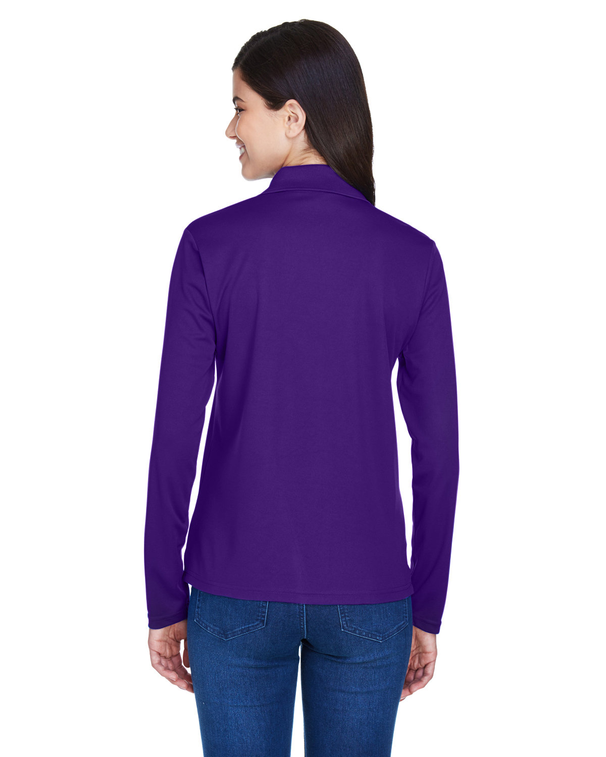 Ladies' Pinnacle Performance Long-Sleeve Piqu Polo - Image 2