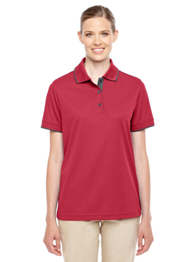 Ladies' Motive Performance Piqu  Polo with Tipped Collar