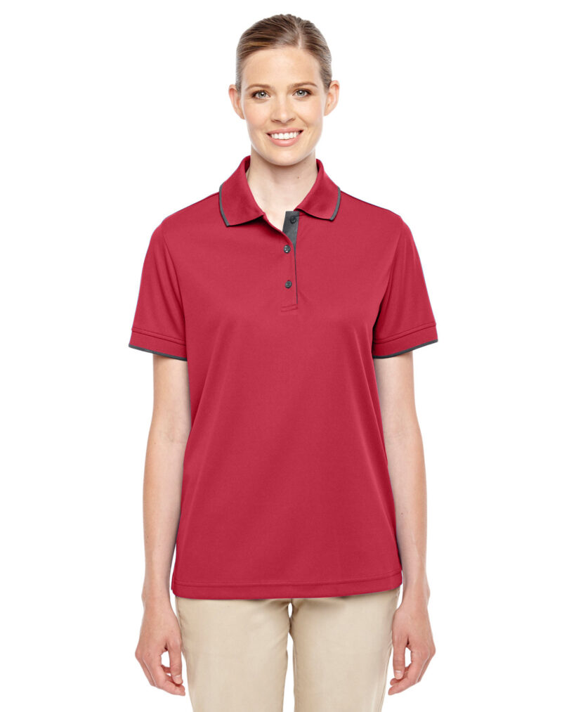 Ladies' Motive Performance Piqu  Polo with Tipped Collar