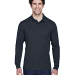 Men's Tall Pinnacle Performance Long-Sleeve Piqu  Polo