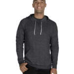 Adult Snow Heather Raglan Hooded Sweatshirt