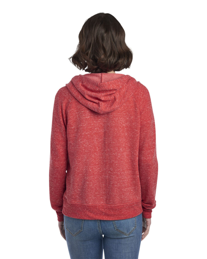 Ladies' Snow Heather Full-Zip Hooded Sweatshirt - Image 2