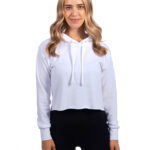 Ladies' Laguna Cropped Pullover Hooded Sweatshirt