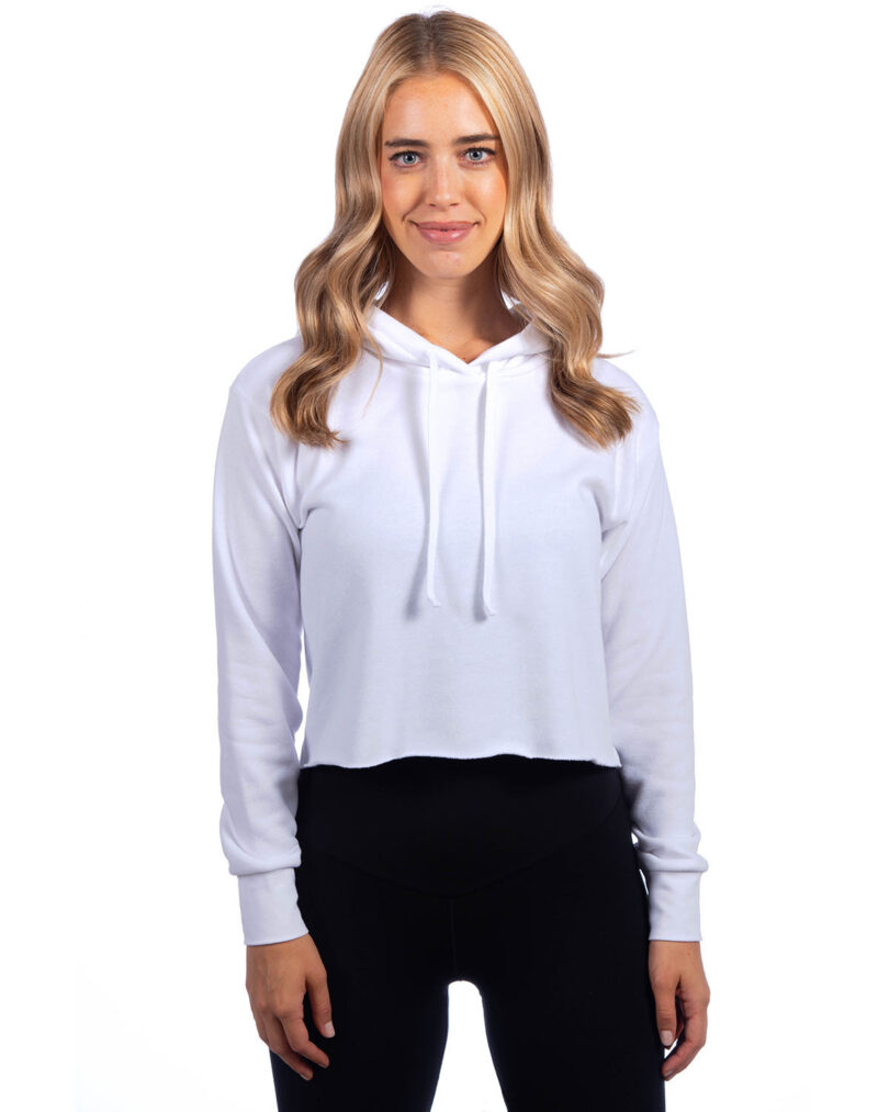 Ladies' Laguna Cropped Pullover Hooded Sweatshirt