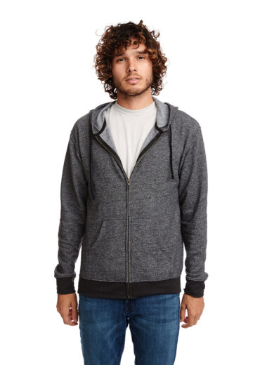 Adult Pacifica Denim Fleece Full-Zip Hooded Sweatshirt
