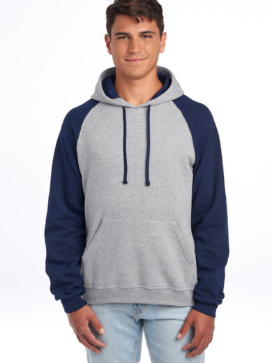 Jerzees ®  Unisex NuBlend ®  Colorblock Raglan Hoodie Sweatshirt 96C