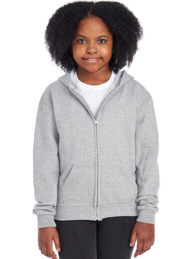 Jerzees ®  - Youth NuBlend ®  Full-Zip Hooded Sweatshirt.  993B