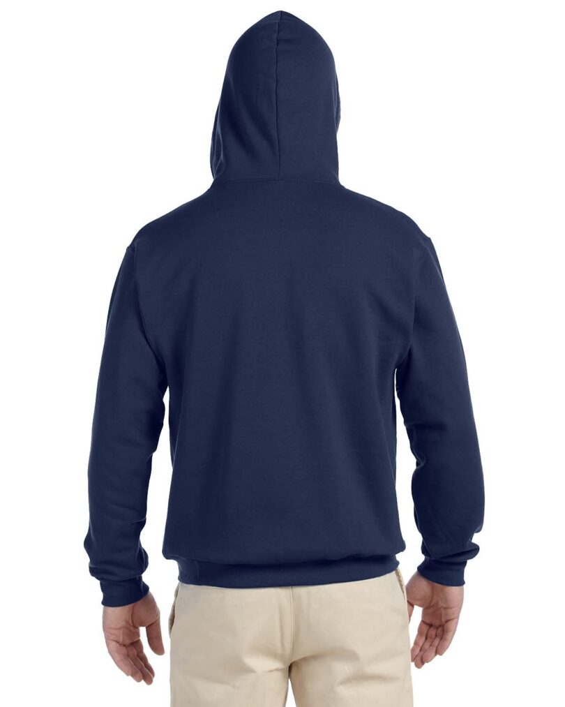 Adult NuBlend  Fleece Quarter-Zip Pullover Hooded Sweatshirt - Image 2