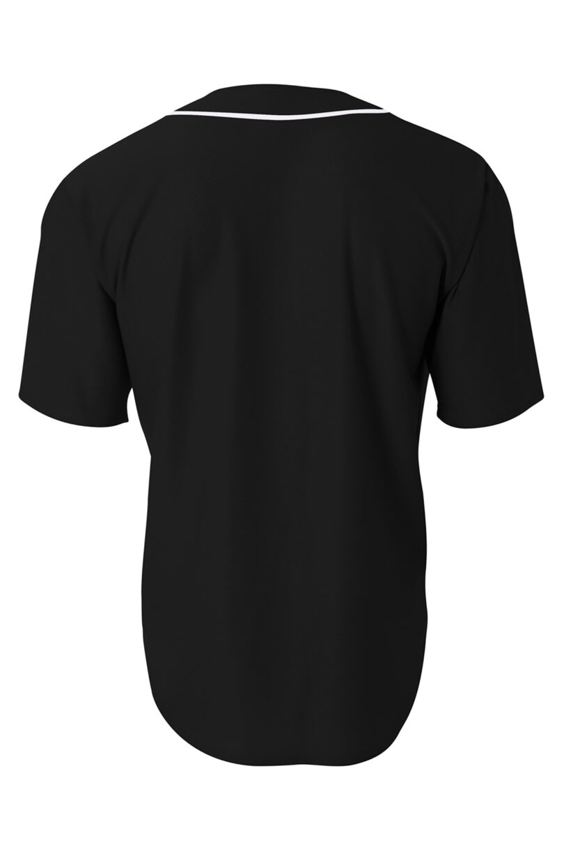 A4 Short Sleeve Full-Button Baseball Top A4N4184 - Image 2