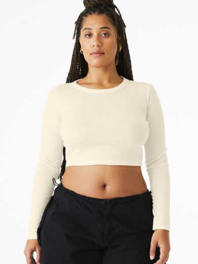 BELLA+CANVAS ®  Women's Micro Rib Long Sleeve Baby Tee BC1501