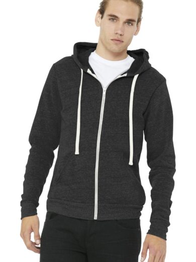 BELLA+CANVAS  ®  Unisex Triblend Sponge Fleece Full-Zip Hoodie. BC3909