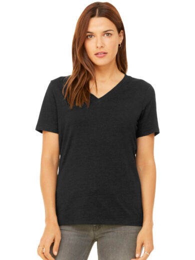 BELLA+CANVAS ®  Women's Relaxed Heather CVC V-Neck Tee BC6405CVC