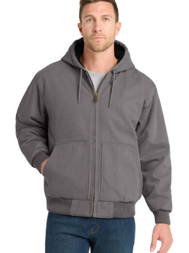 CornerStone ®  Washed Duck Cloth Insulated Hooded Work Jacket. CSJ41