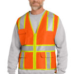 CornerStone  ®  ANSI 107 Class 2 Surveyor Zippered Two-Tone Vest. CSV105