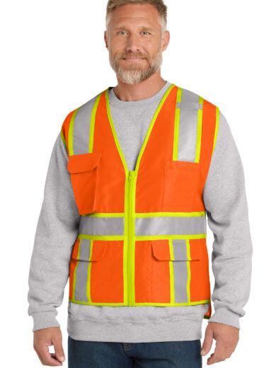 CornerStone  ®  ANSI 107 Class 2 Surveyor Zippered Two-Tone Vest. CSV105