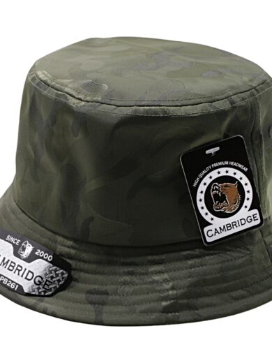 Olive PB261 Pit Bull Cambridge  Satin Shiny Camouflage Camping Bucket Hats