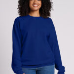 Jerzees Ultimate   Unisex CVC Ring Spun Crewneck Sweatshirt IC48M