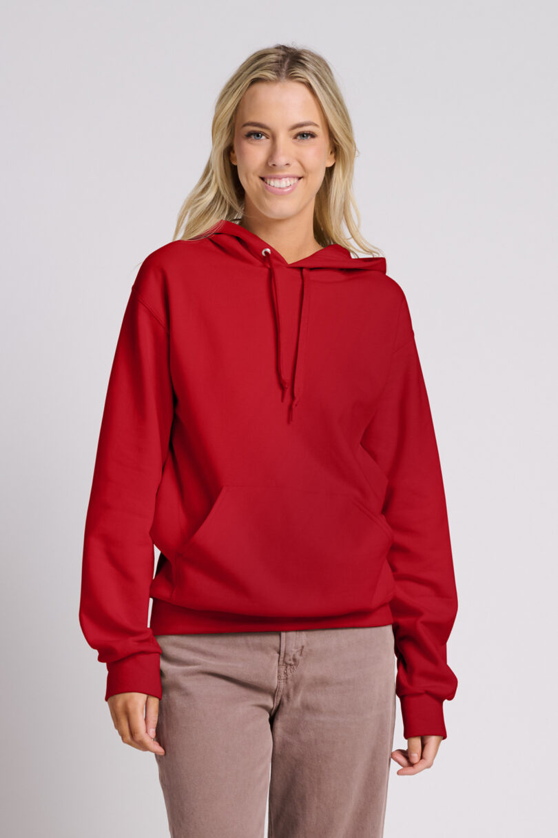 Jerzees Ultimate ™  Unisex CVC Ring Spun Hooded Sweatshirt IC49M
