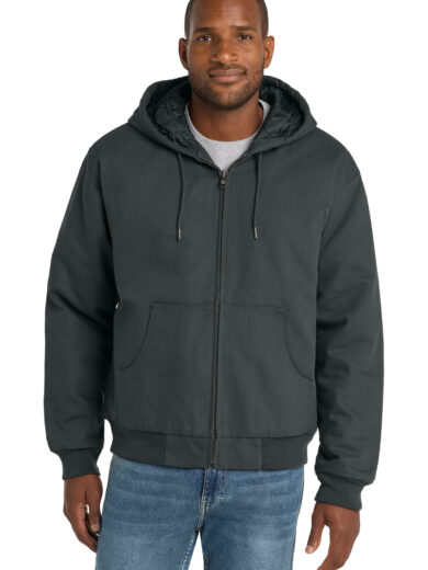 CornerStone ®  - Duck Cloth Hooded Work Jacket.  J763H