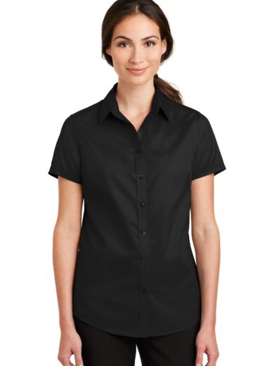 Port Authority ®  Women's Short Sleeve SuperPro ™  Twill Shirt. L664