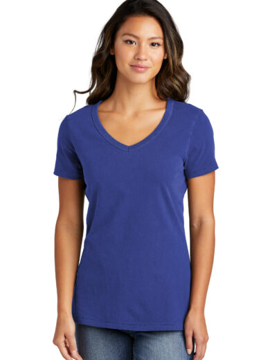 Port & Company ®  Women's Beach Wash ®  Garment-Dyed V-Neck Tee LPC099V