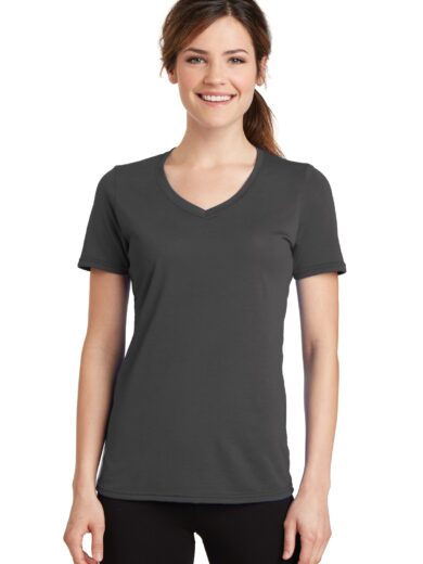Port & Company ®  Women's Performance Blend V-Neck Tee. LPC381V