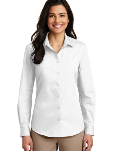 Port Authority ®  Women's Long Sleeve Carefree Poplin Shirt. LW100