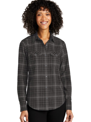 Port Authority ®  Women's Long Sleeve Ombre Plaid Shirt LW672