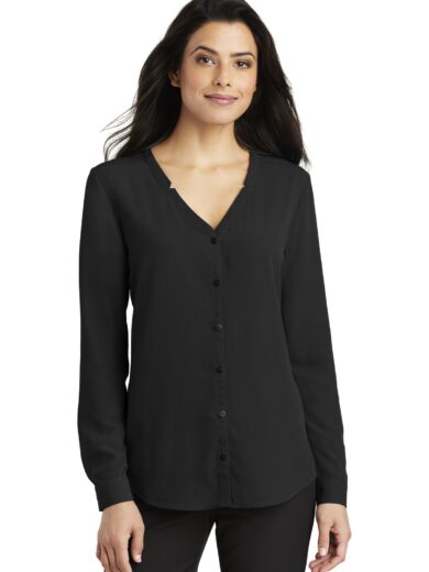 Port Authority ®  Women's Long Sleeve Button-Front Blouse. LW700