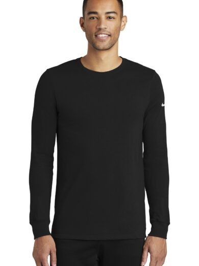 Nike Dri-FIT Cotton/Poly Long Sleeve Tee. NKBQ5230