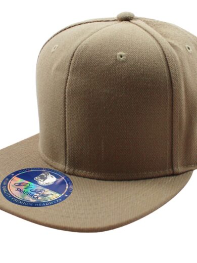 Khaki PB104 Pit Bull Acrylic Snapback Hats Wholesale